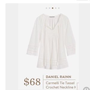 Crotchet detail tunic top